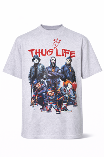 DTF ROUND NECK (THUG LIFE)